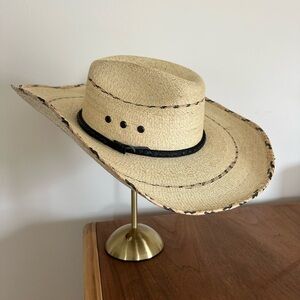 Lone Star Lubbock Pinto Palm Leaf Straw Hat